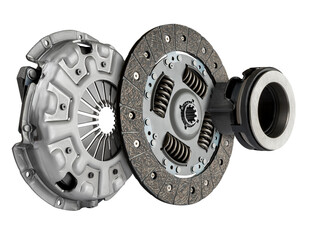 Auto Clutch Disk White Background