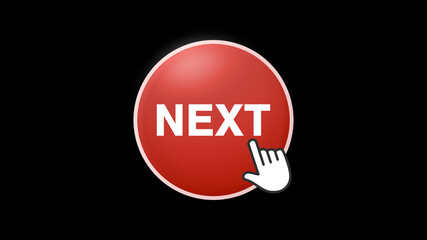 Next Text Button Click on Black Background