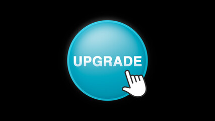 Upgrade Button Click on Black Background