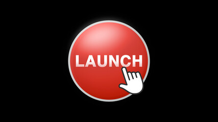 Launch Button Click on Black Background