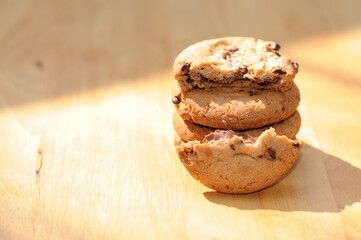 Nougatelli Cookies with Hazelnut Creme under the Morning Sun