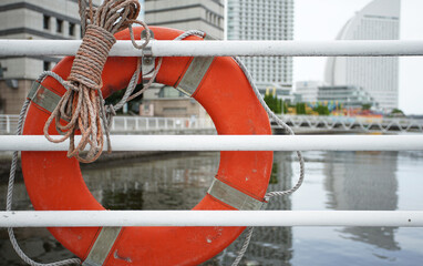 life buoy on the pier