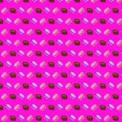 vector pattern dessert pink 
macaroon