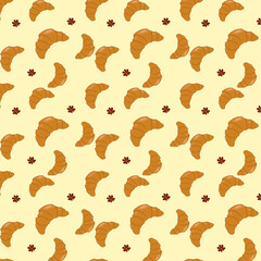 vector pattern dessert dessert art croissant