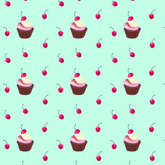 vector pattern cake cupcake dessert