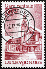 Postage stamp Luxembourg 1979 Luxembourg Central Station
