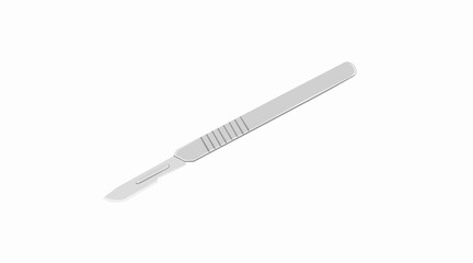 Vector Isolated Illustration of a Scalpel