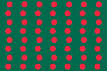 Simple geometric pattern in the colors of the national flag of Bangladesh