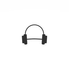 Logo Design Barbell Headset Minimalist And Simple Logo