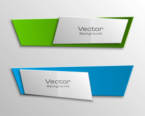 Design shape Origami vector banner