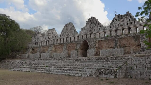 House of the Doves  in the Uxmal ancient Mayan city. Yucatan, Mexico