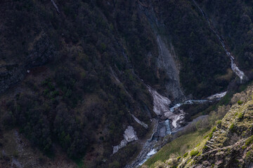Travel around Georgian part of Caucasus mountain