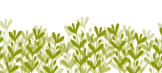 Floral web banner with drawn color exotic leaves. Nature concept design. Modern floral compositions with summer branches. Vector illustration on the theme of ecology, natura, environment. Copy space