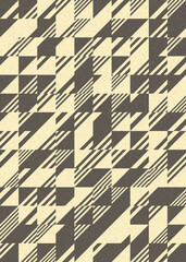 Abstract Geometric Pattern generative computational art illustration