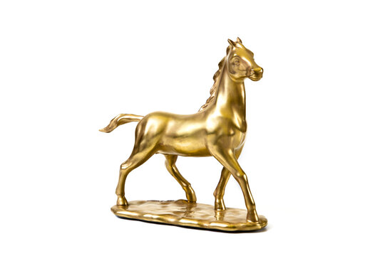 Golden horse figurine