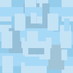 Seamless abstract illustration. Geometric composition. Square tiles. Cartoon flat style. vector