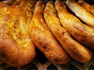 Ramadan Pita. Sesame and egg pita.