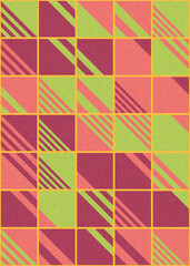 Abstract Geometric Pattern generative computational art illustration