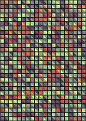 Fototapeta premium Abstract Geometric Pattern generative computational art illustration