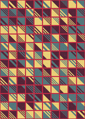 Abstract Geometric Pattern generative computational art illustration