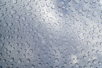 Rain drops on glass