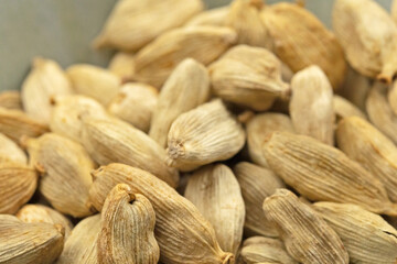 Fototapeta premium plusieurs cardamome en gros plan