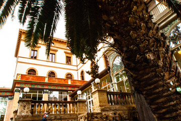 Villa Blanc, Rome, Italy, Europe. It was built in 1848 by the Marquis Lorenzo Lezzani. The entire...