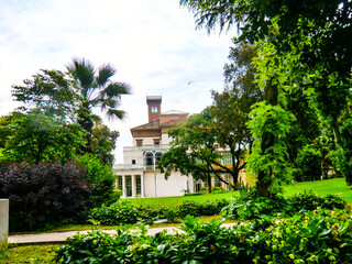 Villa Blanc, Rome, Italy, Europe. It was built in 1848 by the Marquis Lorenzo Lezzani. The entire property was sold for 75,000 lire in 1893 to Baron Alberto Blanc (1835-1904), born in Chambery in Savo