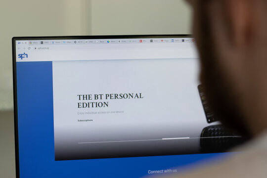 New York, USA - 1 May 2021: Singapore Press Holdings SPH company website on screen, Illustrative Editorial.