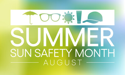 Summer sun safety month is observed every year in August, celebrated to aware about some of the damaging effects of ultraviolet (UV) exposure, and tips to help protect people during the summer months.