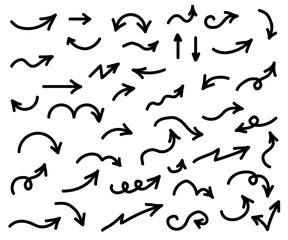 Arrows on a white background. Symbol. Vector illustration.