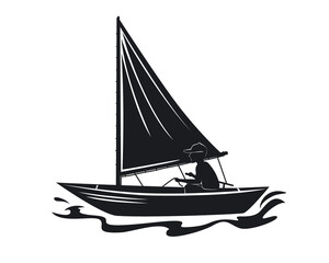 man sailing silhouette
