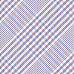 Check pattern seamless glen in purple, lilac, pink. Tartan plaid tweed vector for spring summer jacket, coat, skirt, tablecloth, picnic blanket, oilcloth, other modern fashion fabric print.