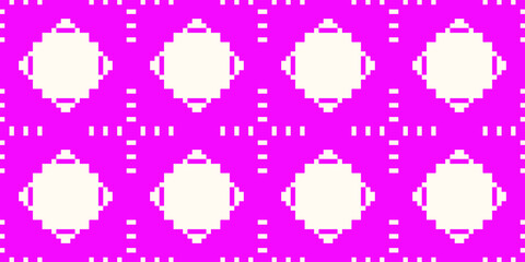 Design Pixel seamless pattern. Digital texture. Vector illustration