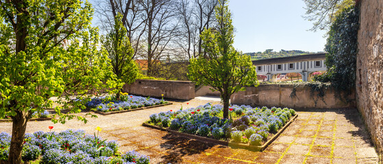 Castle Garden in Cesky Krumlov, Czech republic