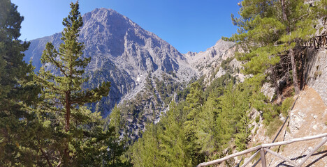 Samaria-Schlucht auf Kreta: Noch weit oben