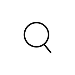 magnifying glass icon logo vector