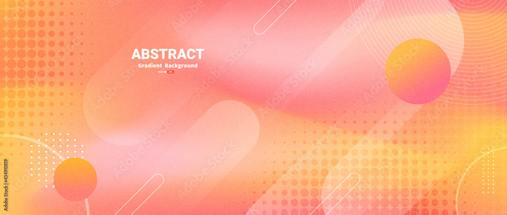 Poster Modern abstract background with dynamic shapes composition and halftone. vector illustration.