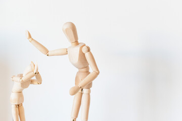 Concept of child abuse, bullying and domestic violence in children. Theme on educational methods based on physical violence. Defenseless minors in the face of a violent adult.