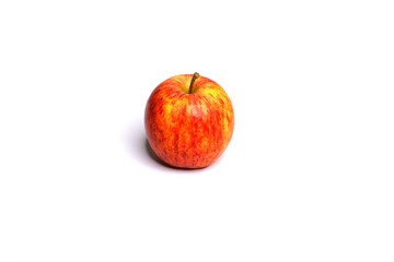 Red apple on a white background. Fruit on a white background.