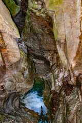 In the village Bellano on the border of Lake Como you can visit the Corido (gorge)