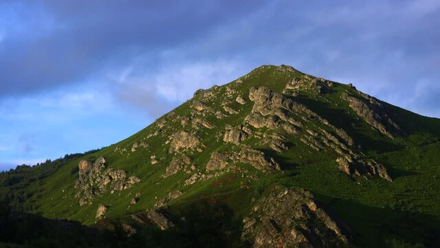 Massif of Las Ubi&ntilde;as between Asturias and Leon. In the Natural Parks of Las Ubi&ntilde;as-La Mesa in Asturias and the Natural Park of Babia y Luna in Leon, Spain, Europe