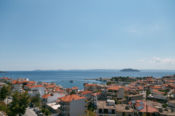 Griechische Insel am Horizont