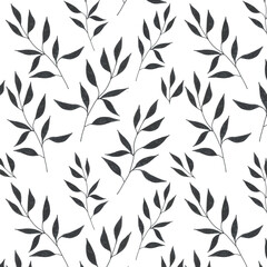 Obraz premium seamless pattern with leaves