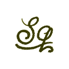 Sq initial handwritten logo for identity