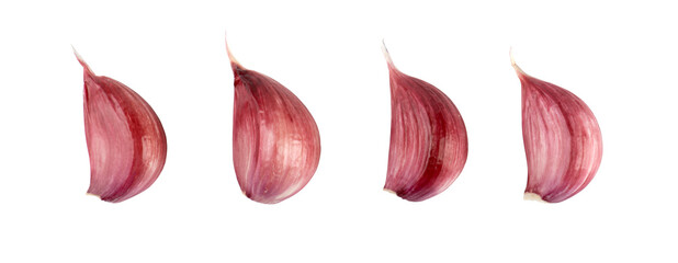 garlic isolated on white background