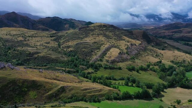 Landscape from the Church of San Claudio in Torrebarrio. Town Hall of San Emiliano. Babia y Luna Natural Park in the province of Leon. Autonomous Community of Castilla y Leon, Spain, Europe