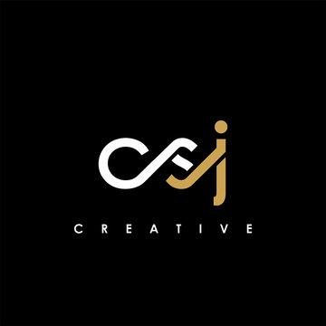 CSJ Letter Initial Logo Design Template Vector Illustration