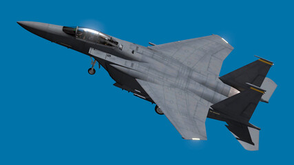 f15e aircraft defense in the sky - obrazy, fototapety, plakaty