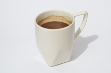 White ceramic coffee mug isolated on a white.